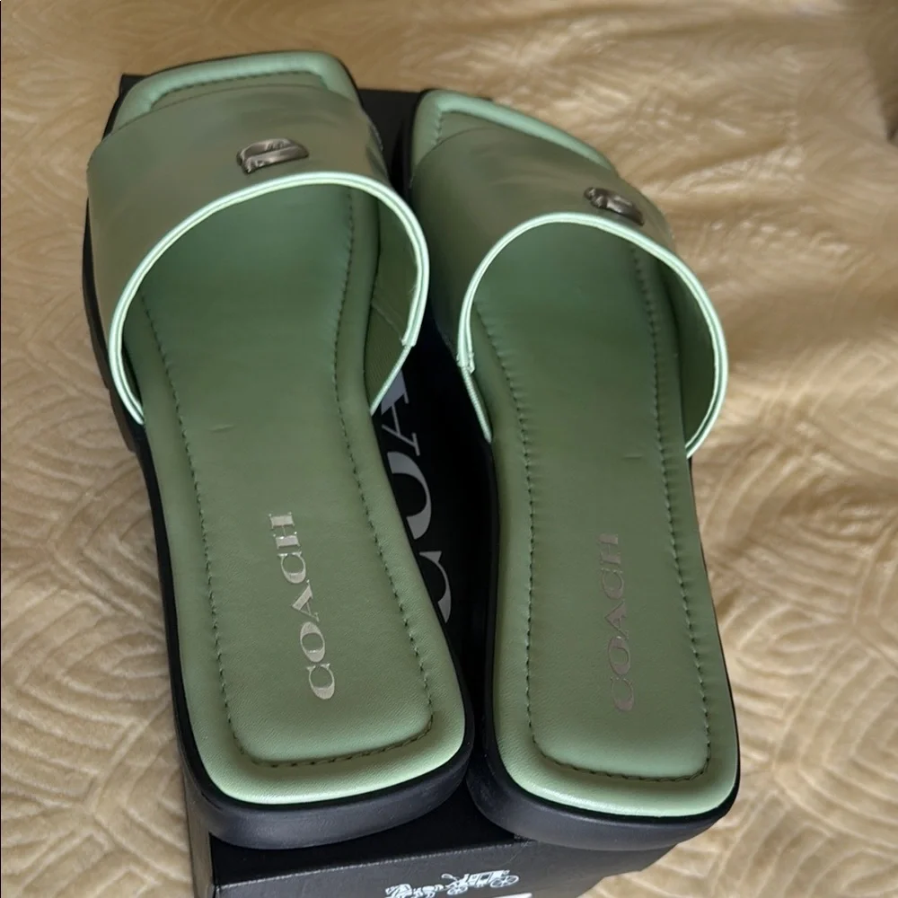 Coach Florence Leather Sandal - Picture 4 of 8